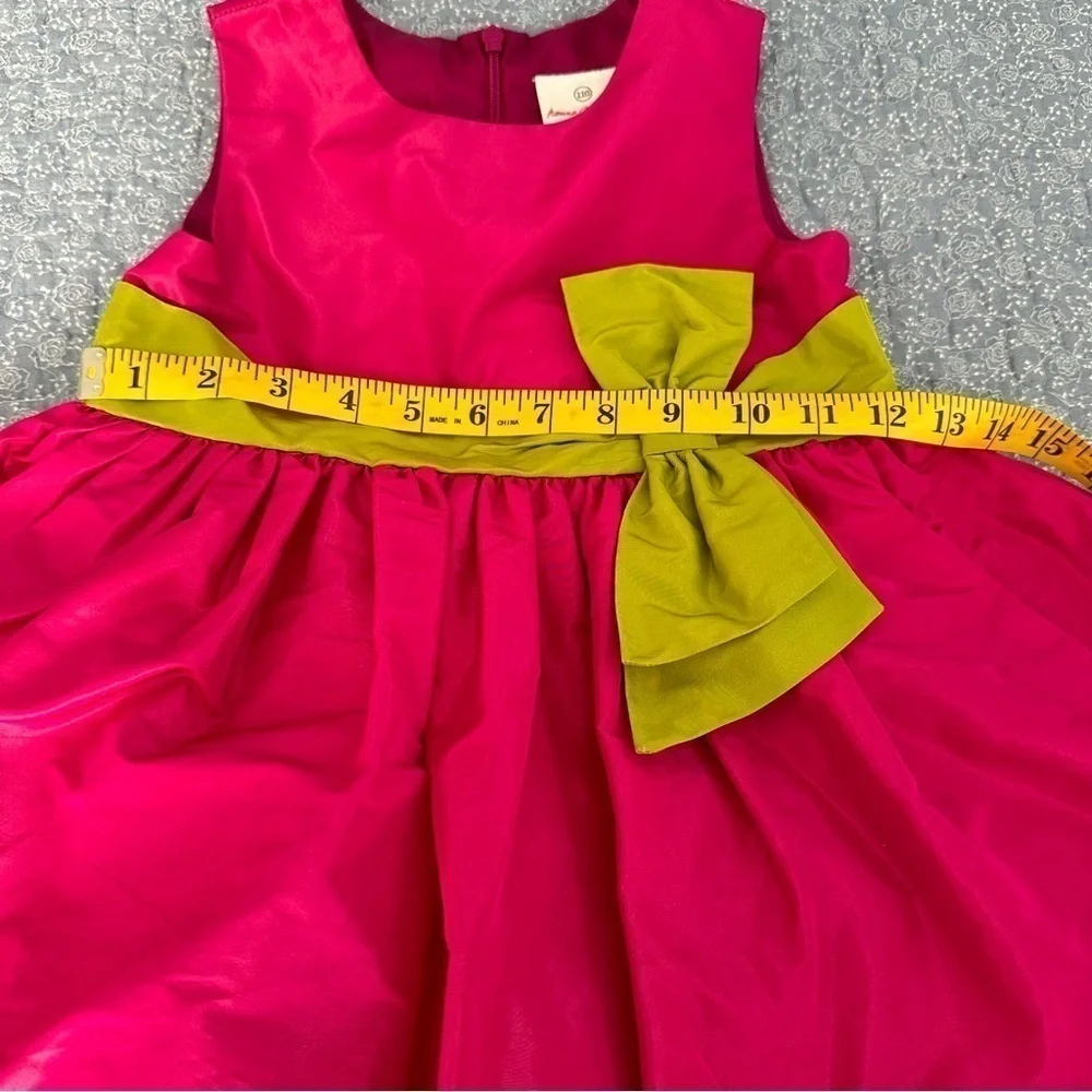 Hanna Andersson Dress Hot Pink Fairy Princess Tulle Lined Circle Skirt Size 5